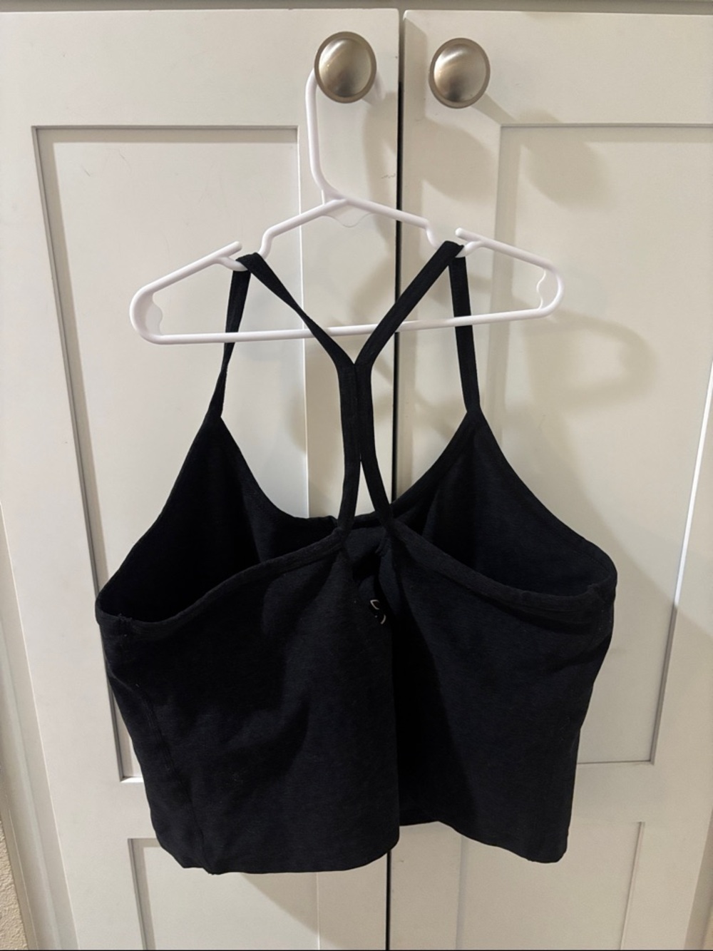 Spacedye Slim Racerback Cropped Tank Top - Picture 4 of 6
